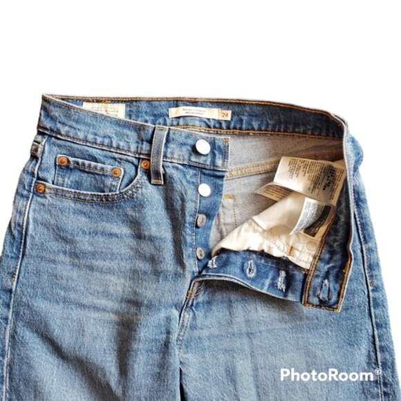 Levi's High-Rise Wedgie Straight Jeans Size 24 - Picture 5 of 10